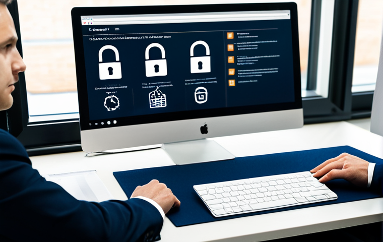 사이버 보안 인식 교육의 필수 요소 정리 - Strong Password Creation**

A close-up shot of a person's hands, fully clothed, using a secure passw...