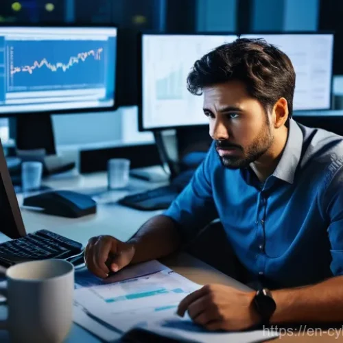 Home 27 사이버 보안 인식 프로그램을 위한 외부 전문가 활용 - **Prompt:** A tired and overwhelmed IT professional, male, mid-30s, wearing slightly disheveled busi...