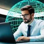 Home 14 사이버 공격 예방을 위한 인식 개선 방안 - **Prompt: The Digital Fortress of a Unique Passphrase**
A detailed, realistic image of an adult,...